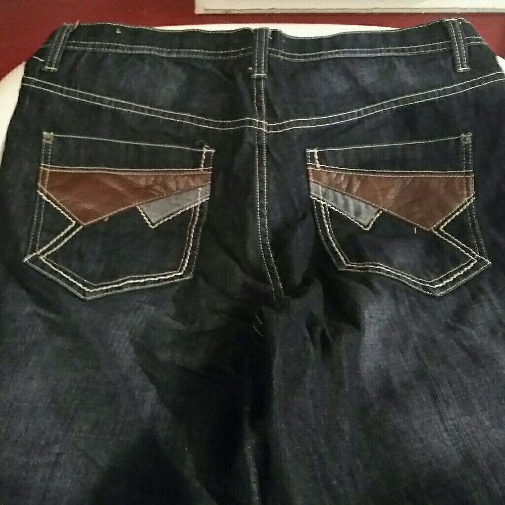 Route 66 Route66 Dark Blue Denim Shorts Sz 36